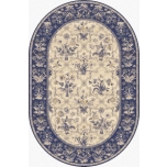 Isfahan Olandia Dark Blue Oval